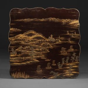 Edo-period lacquer panel