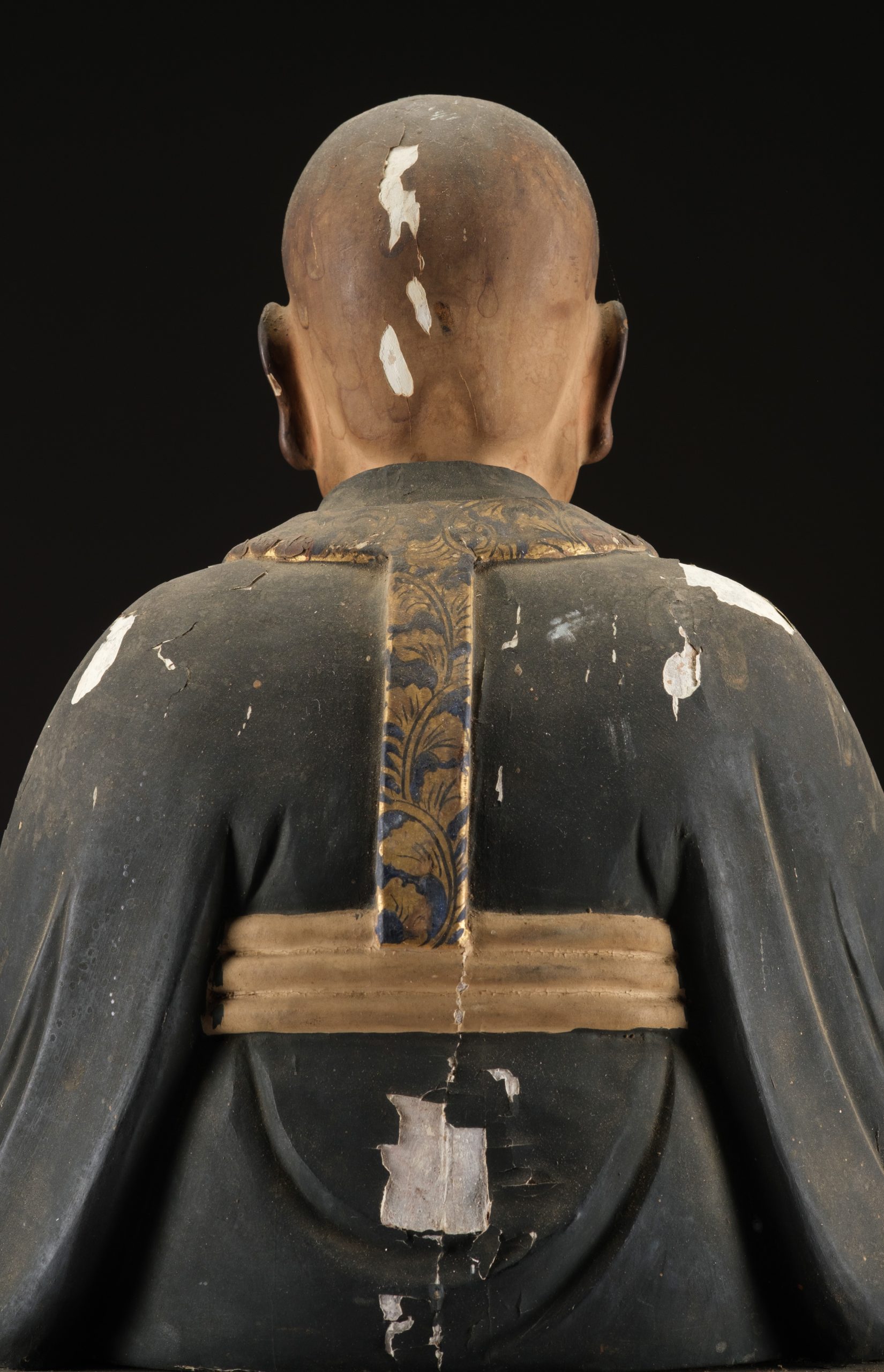 Figure of seated Rakan 羅漢 (arhat) - Image 14