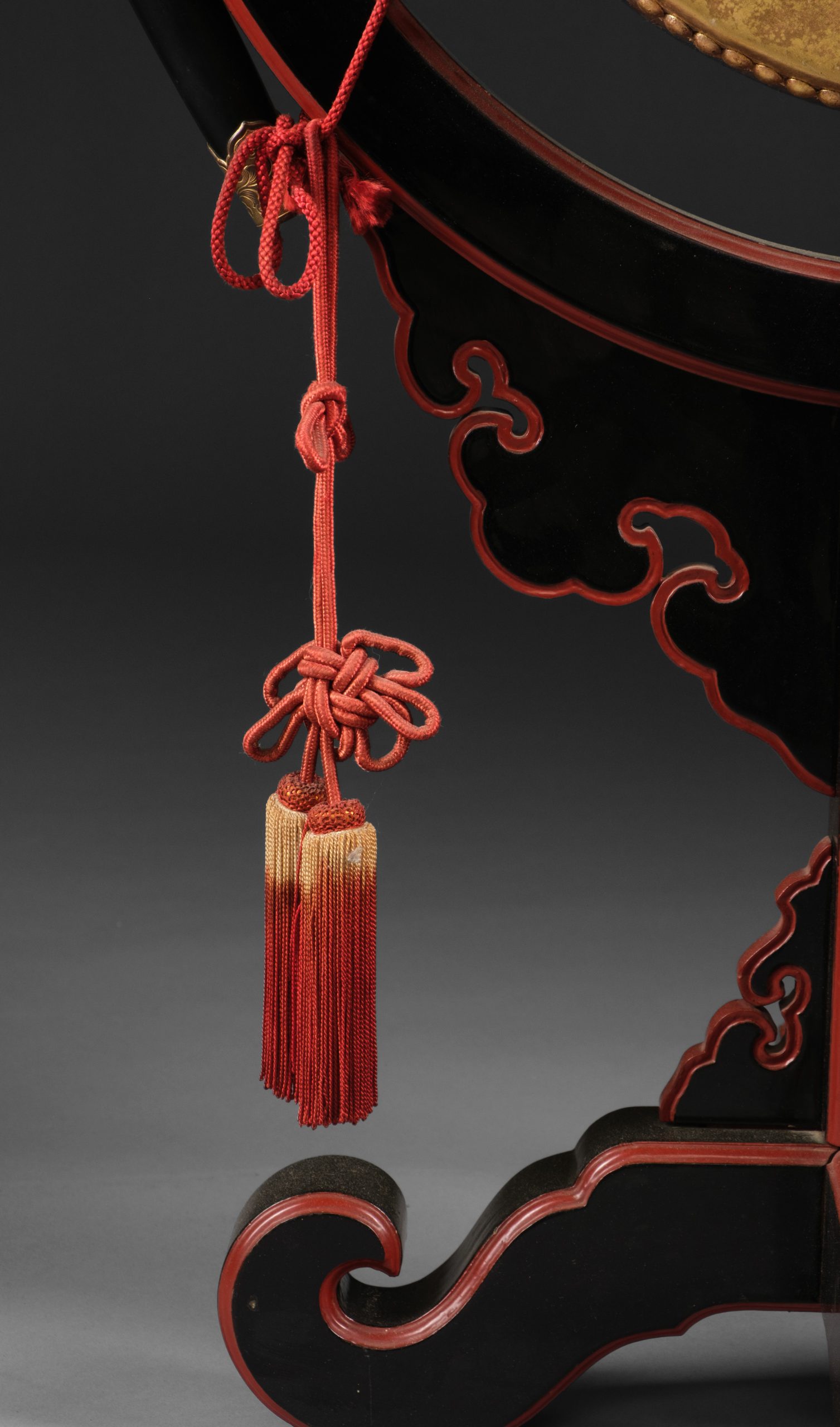 Pair of Japanese hanging court instruments - Image 4