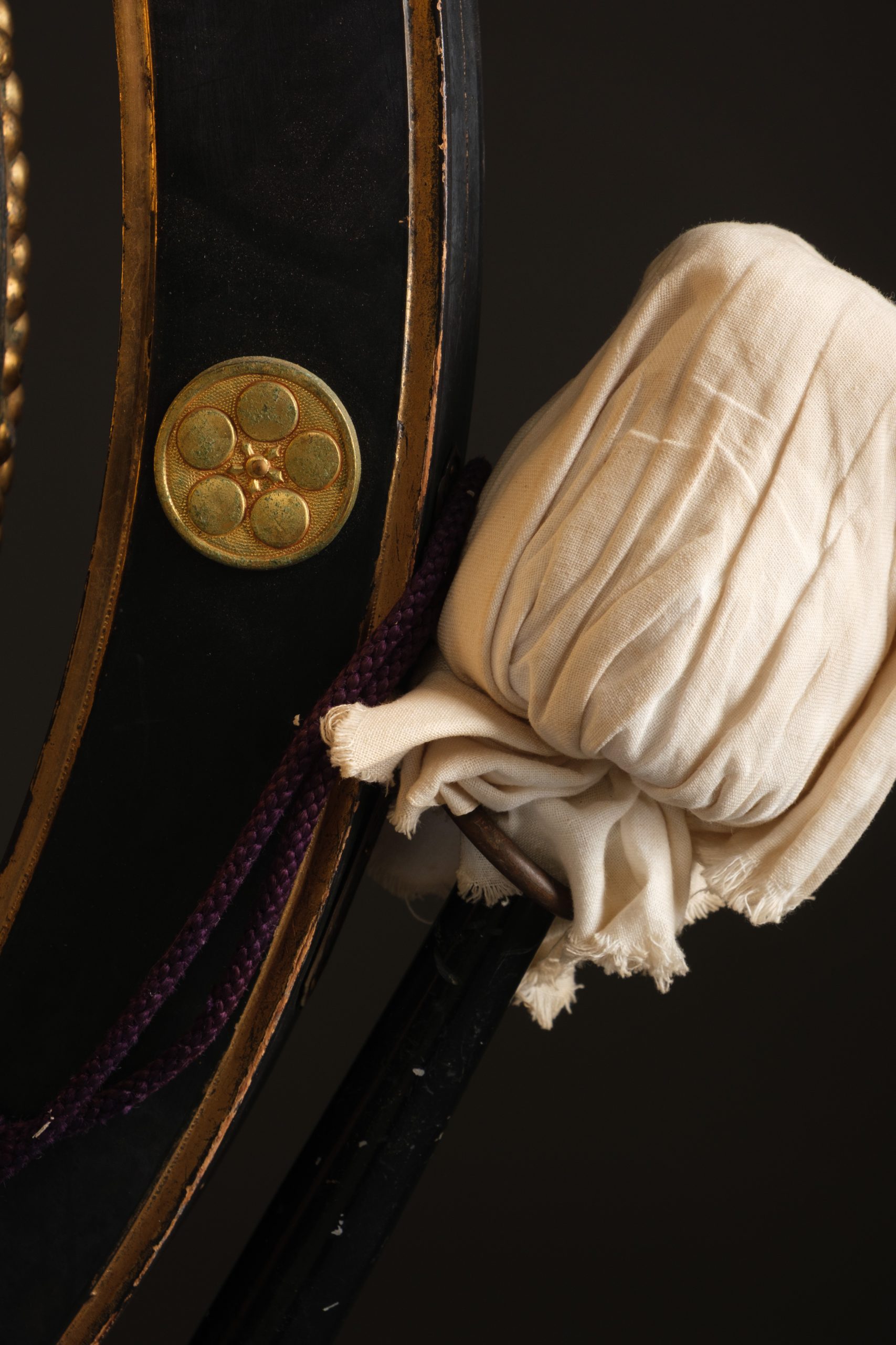 Pair of Japanese hanging court instruments - Image 9