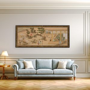 Low folding screen