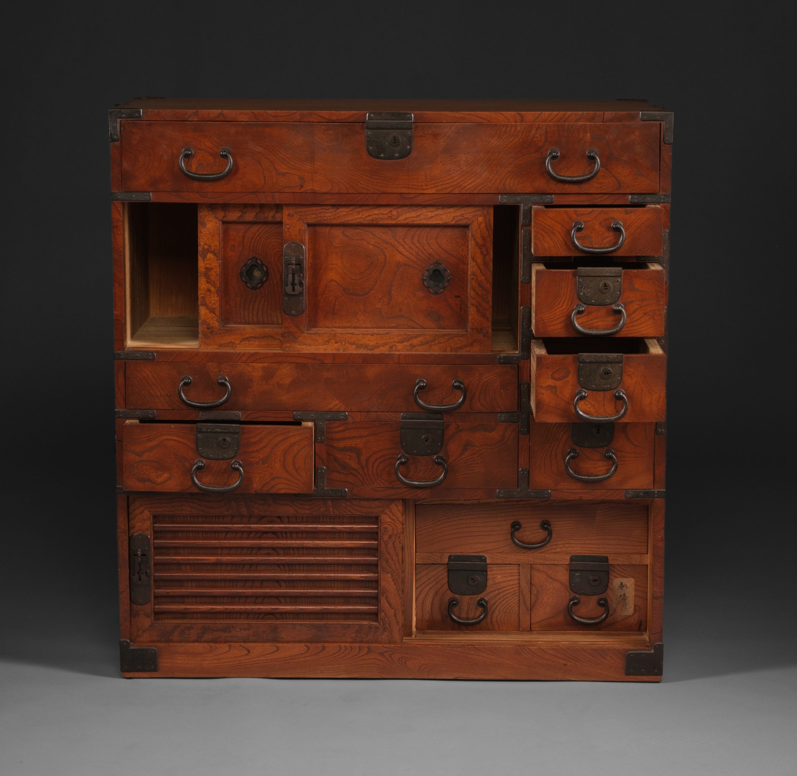 Merchant’s chest 帳場箪笥 (chôba dansu) i - Image 2
