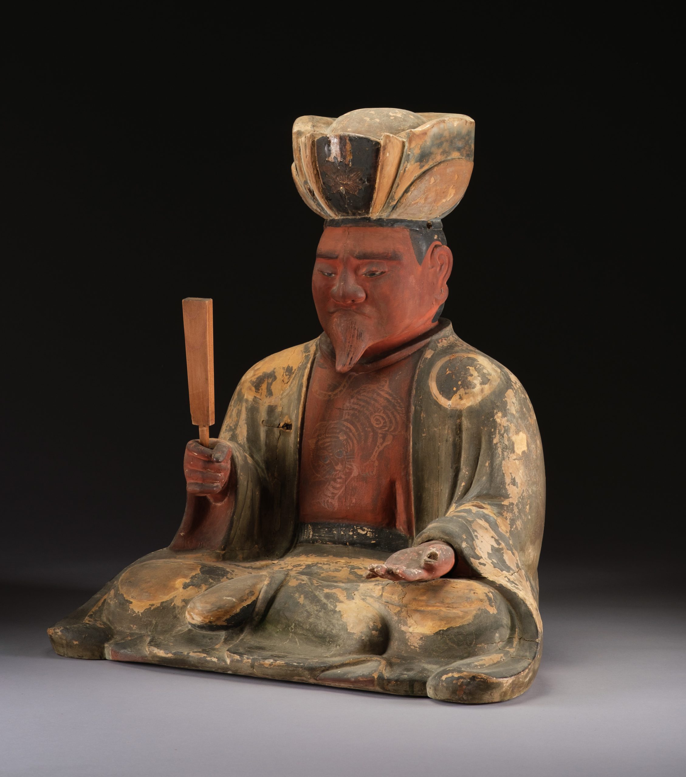 Early Edo period figures of Officials of the Five Paths 五道冥官 (Godô Meikan) - Image 20