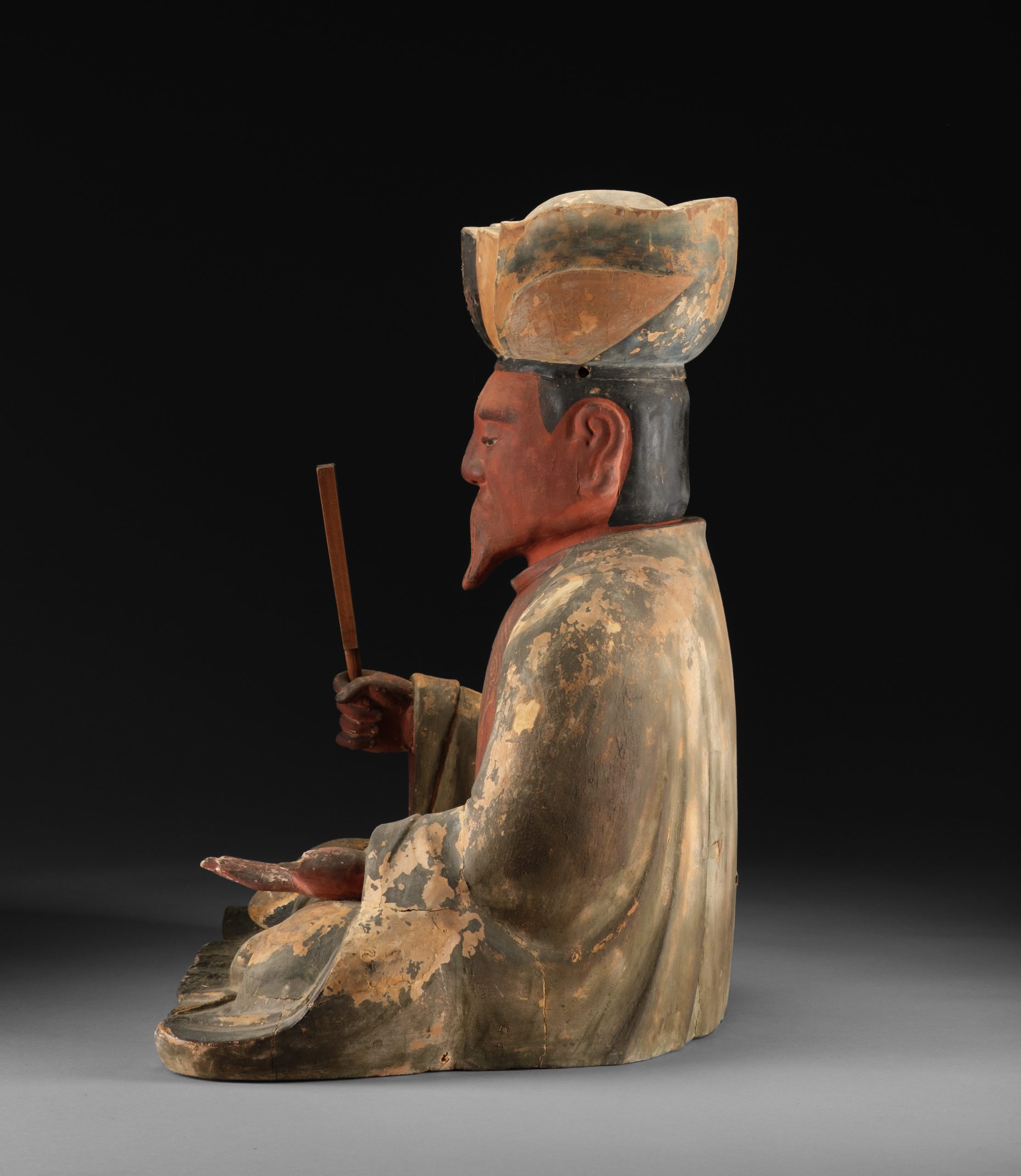 Early Edo period figures of Officials of the Five Paths 五道冥官 (Godô Meikan) - Image 21
