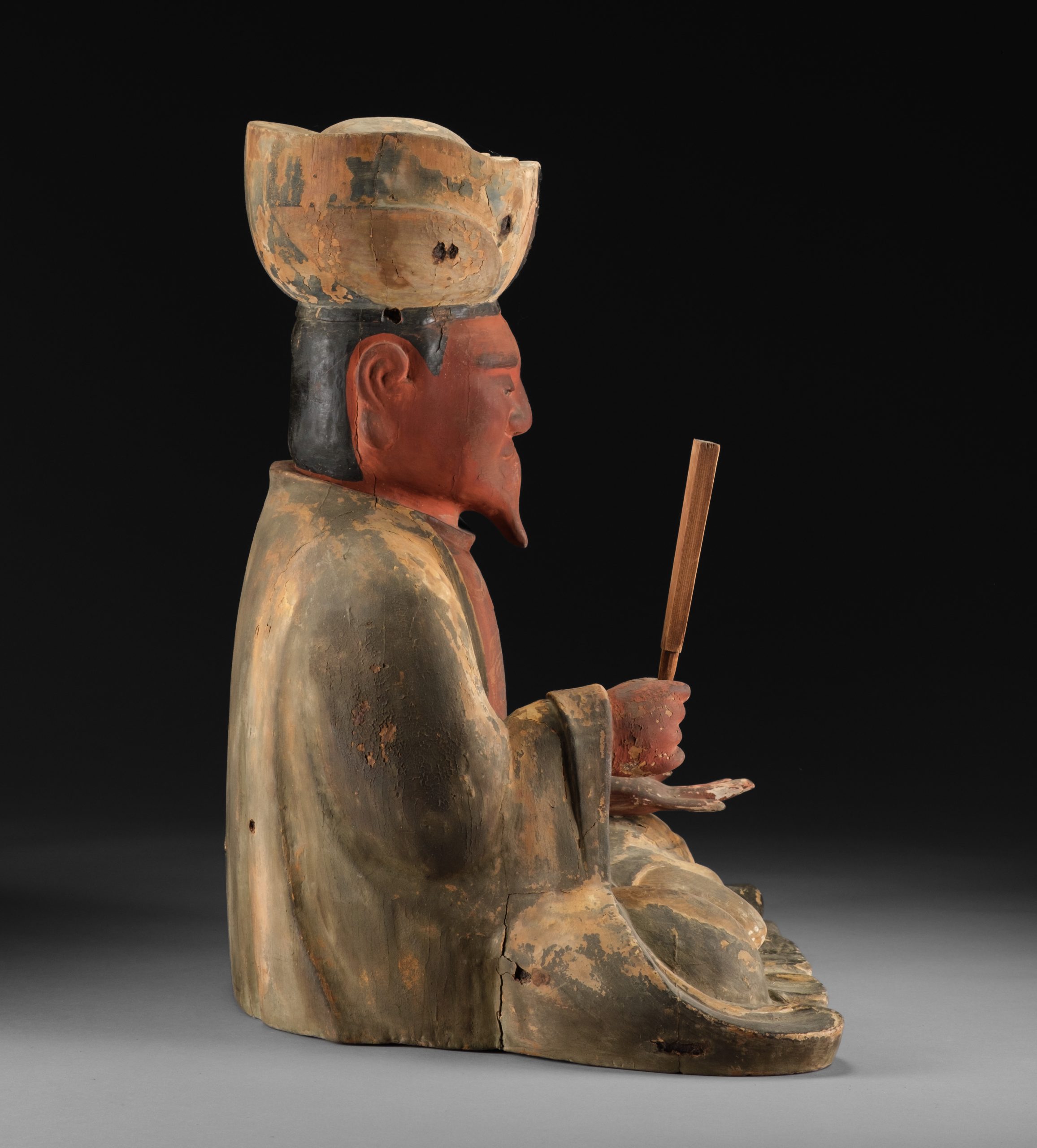 Early Edo period figures of Officials of the Five Paths 五道冥官 (Godô Meikan) - Image 23