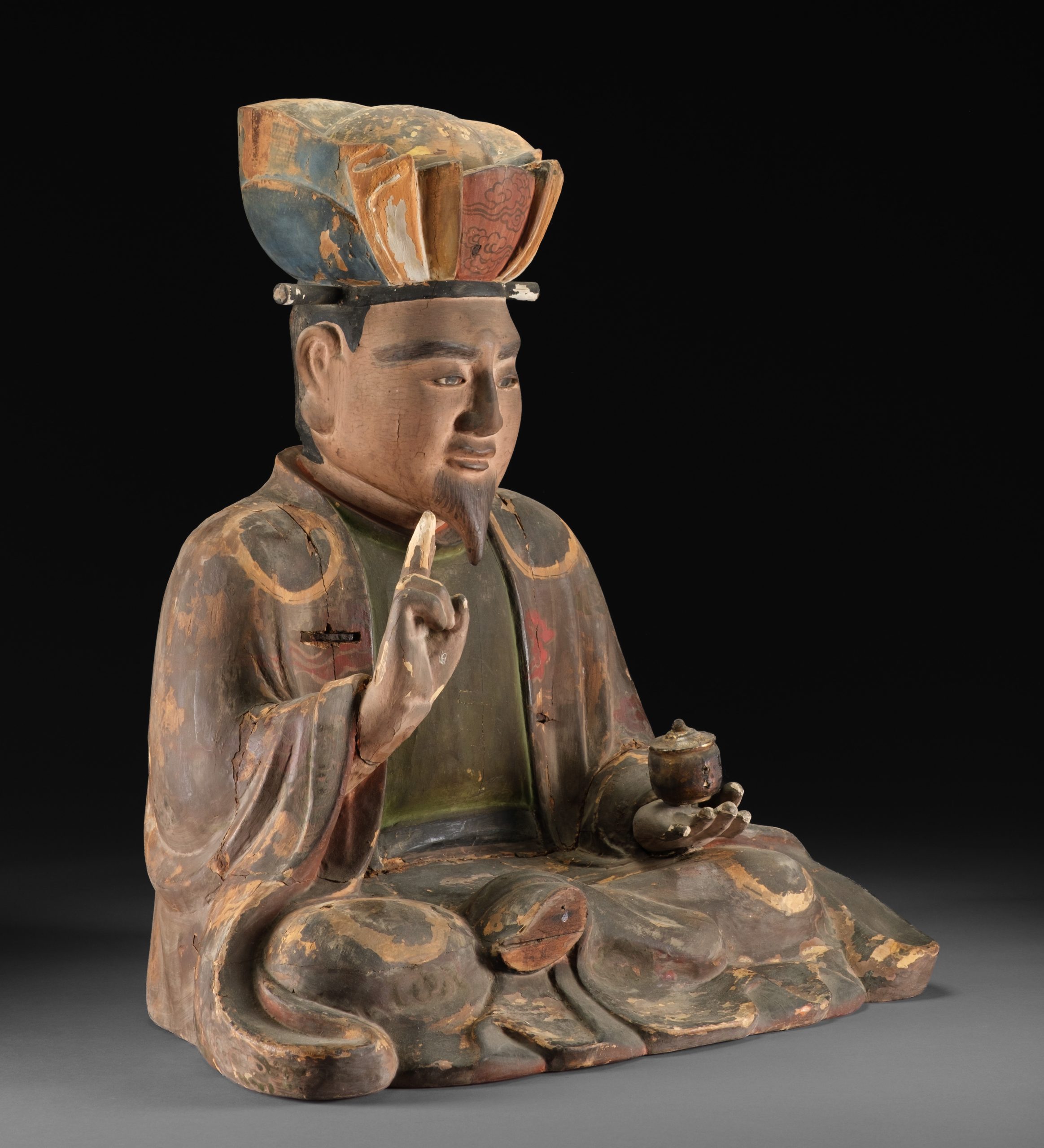 Early Edo period figures of Officials of the Five Paths 五道冥官 (Godô Meikan) - Image 5