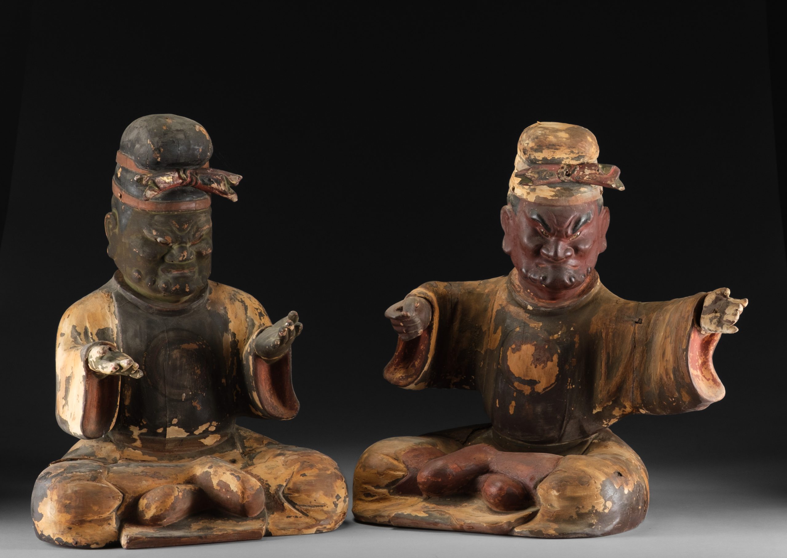 Early Edo period figures of Officials of the Five Paths 五道冥官 (Godô Meikan) - Image 76