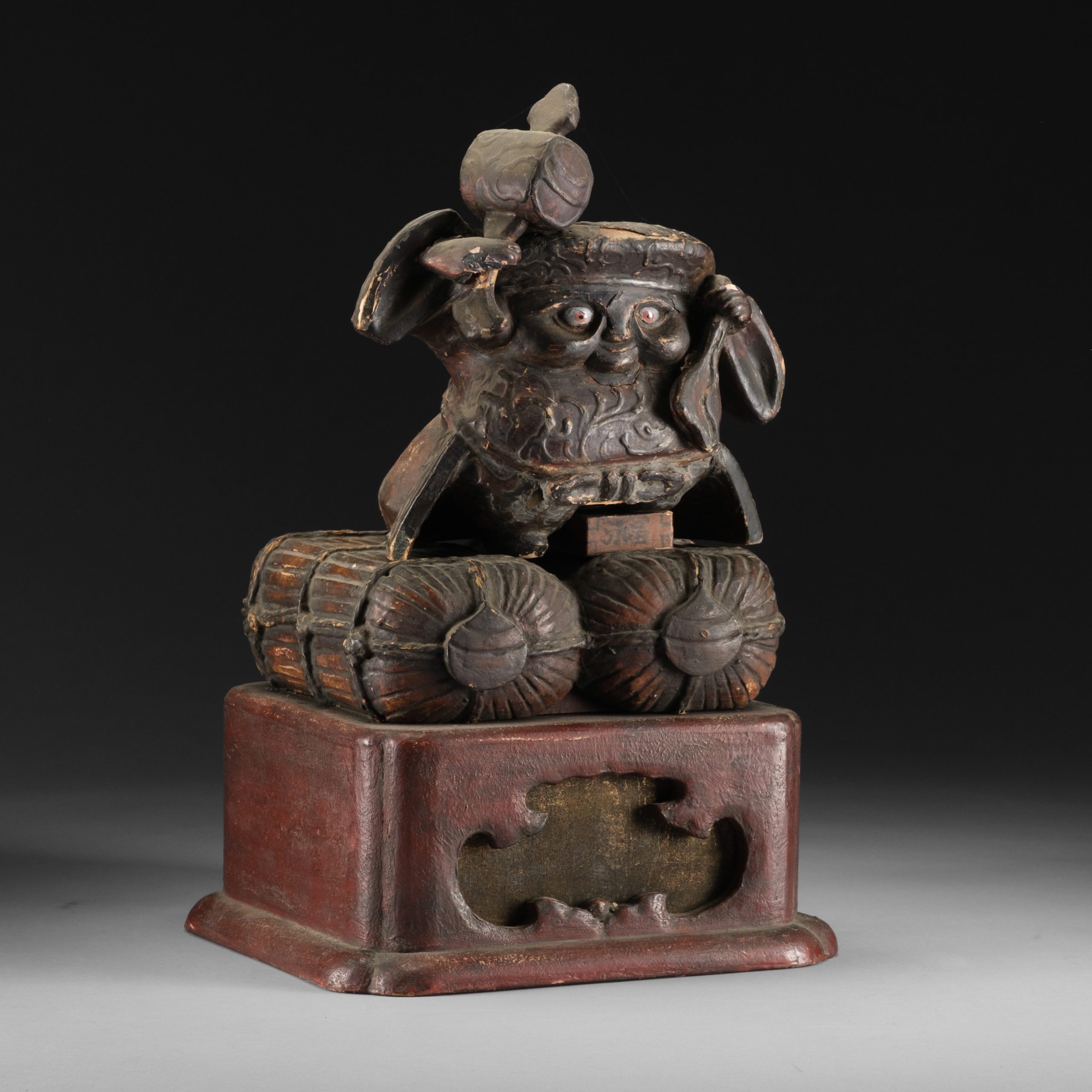 17th-century wooden figure of Daikokuten 大黒天 - Image 2