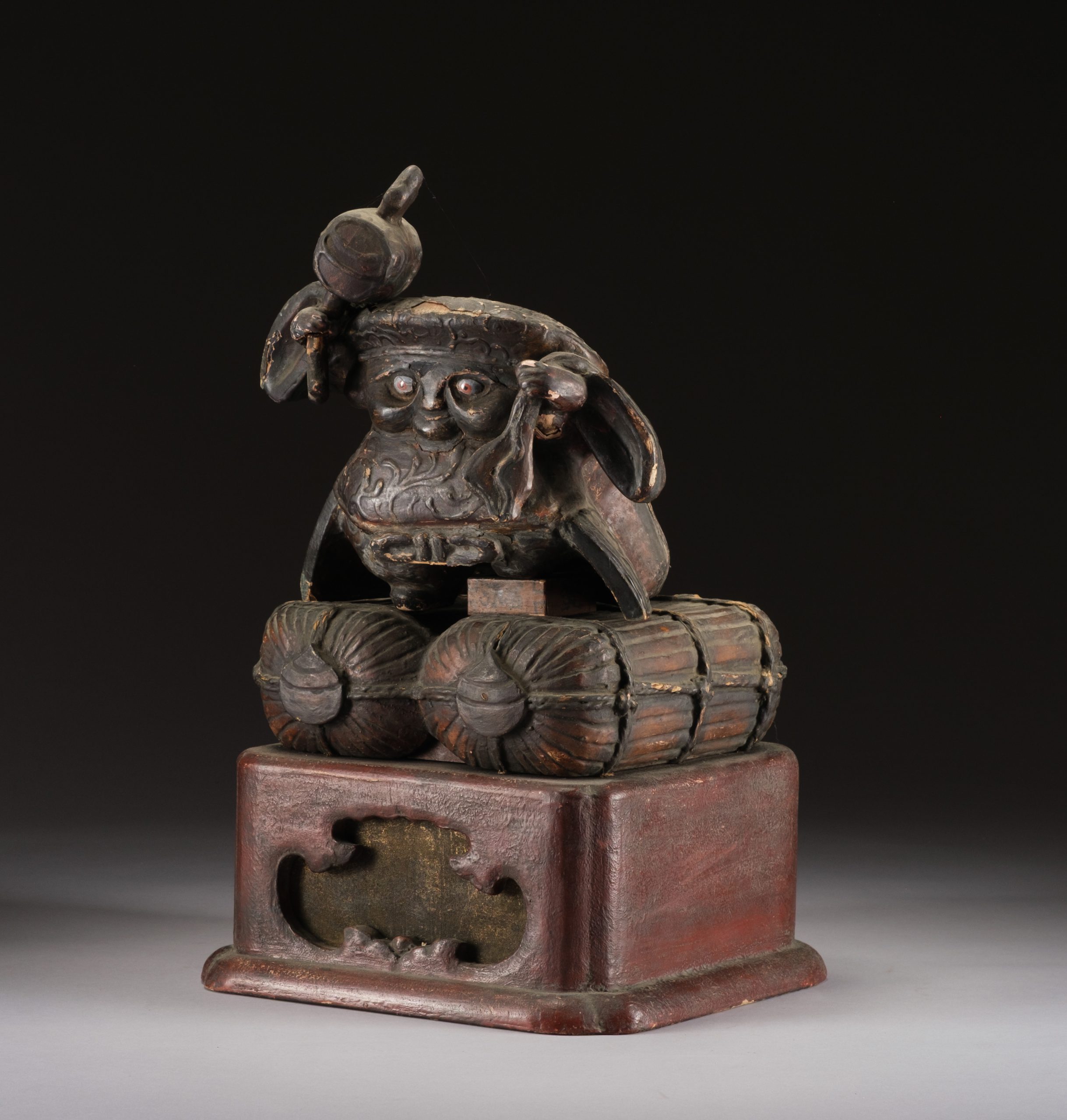 17th-century wooden figure of Daikokuten 大黒天 - Image 3
