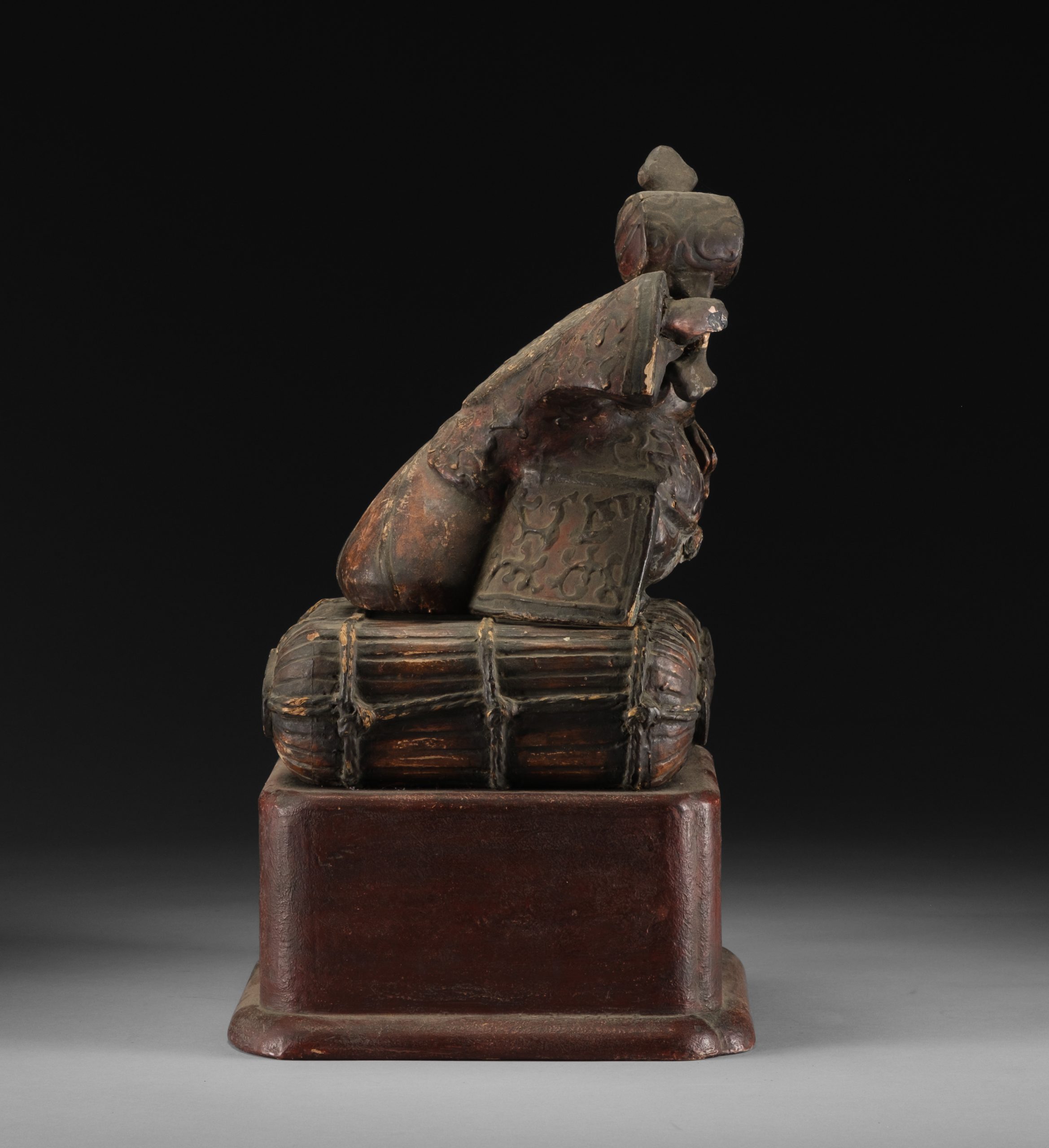 17th-century wooden figure of Daikokuten 大黒天 - Image 6