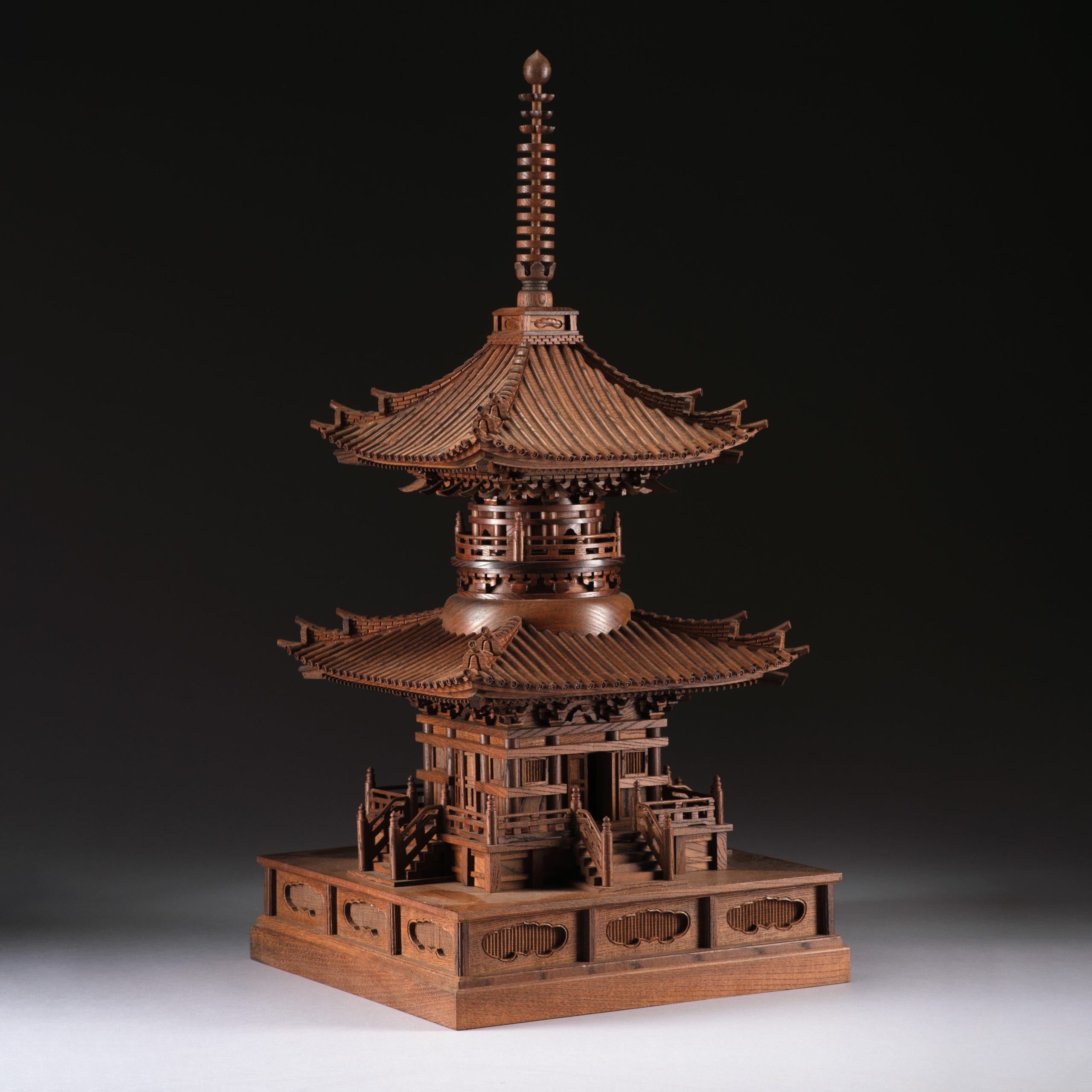 Buddhist treasure pagoda model