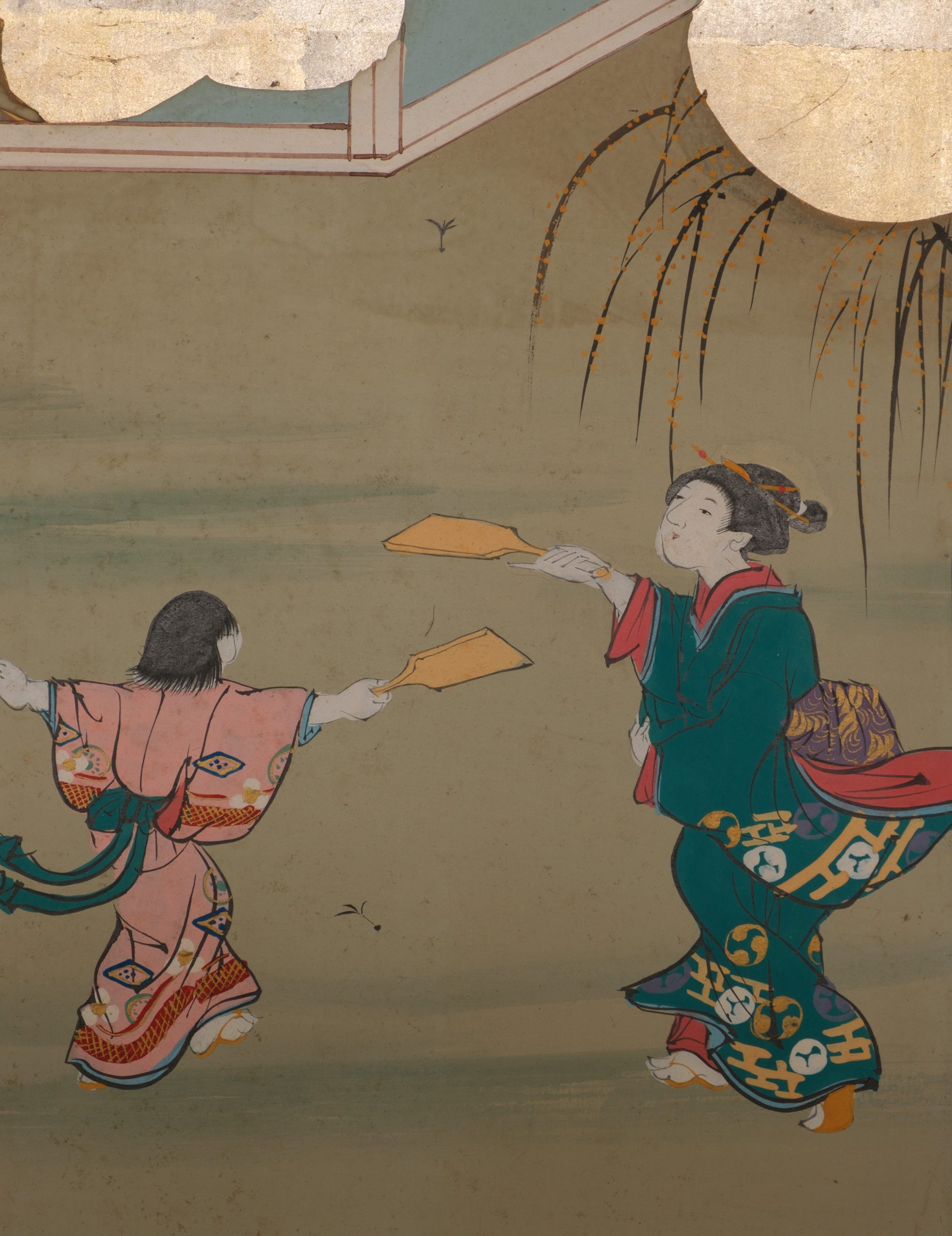 Six-panel folding screen daily life in Edo-period - Image 12