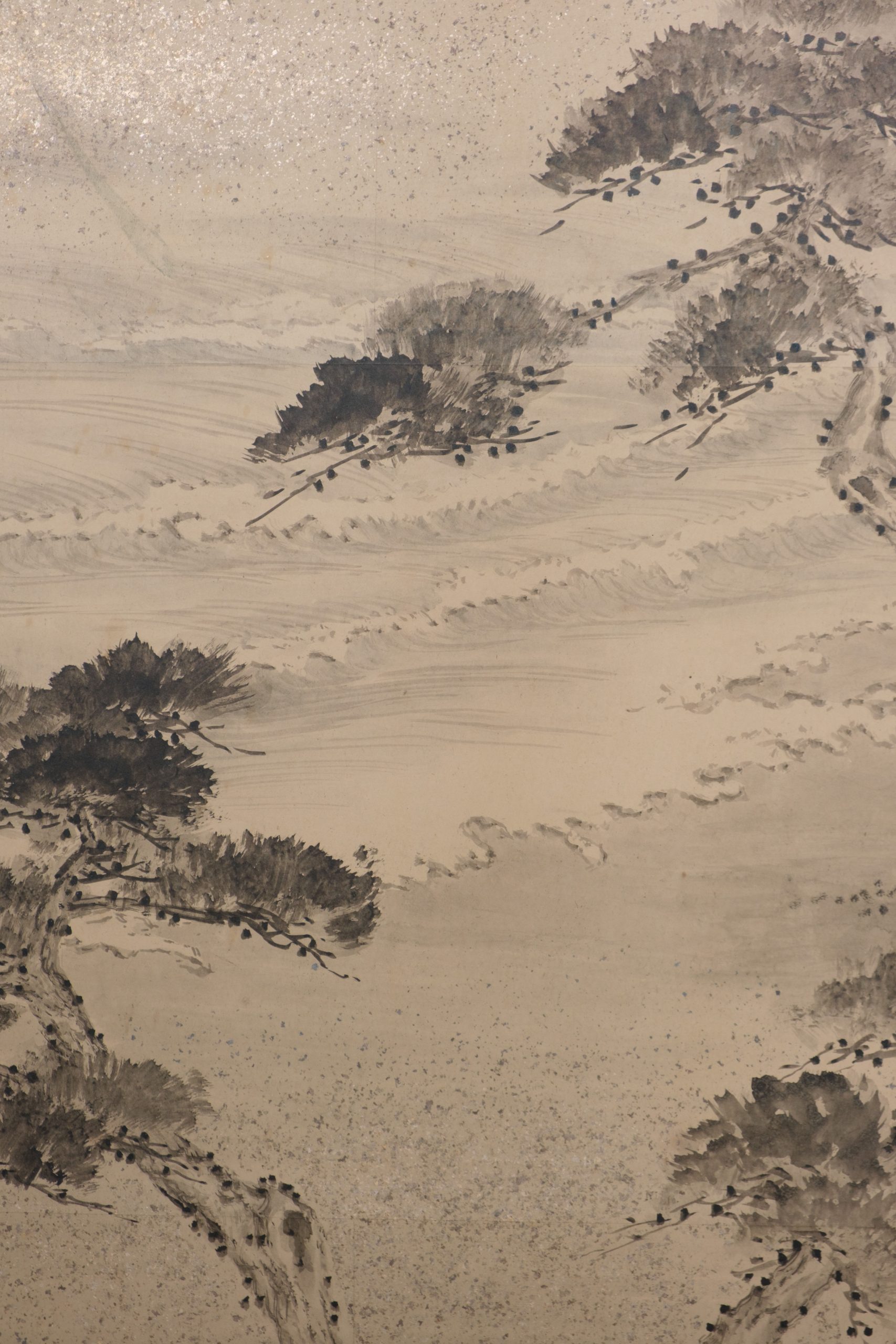 Screen waterside landscape by Kanô Eigaku 狩野永岳 (1790–1867) - Image 10