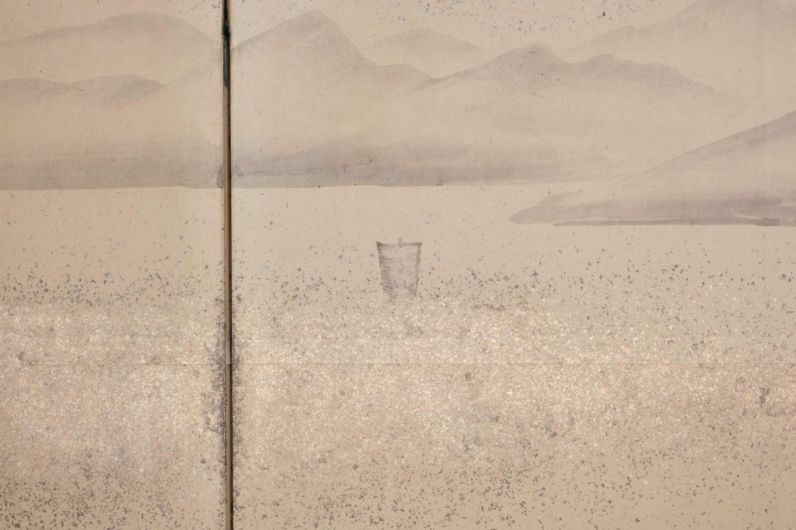 Screen waterside landscape by Kanô Eigaku 狩野永岳 (1790–1867) - Image 8