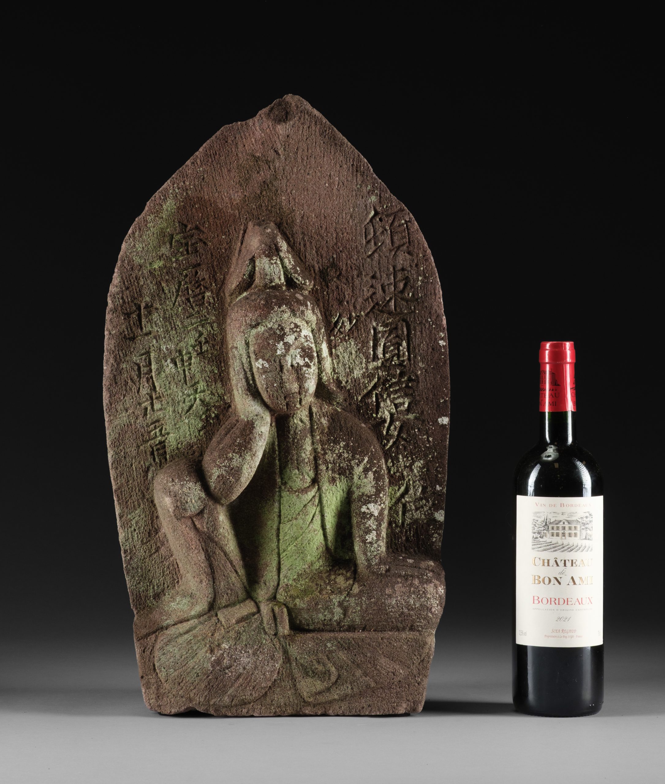 Bodhisattva of Compassion statue dated 1752 - Image 2
