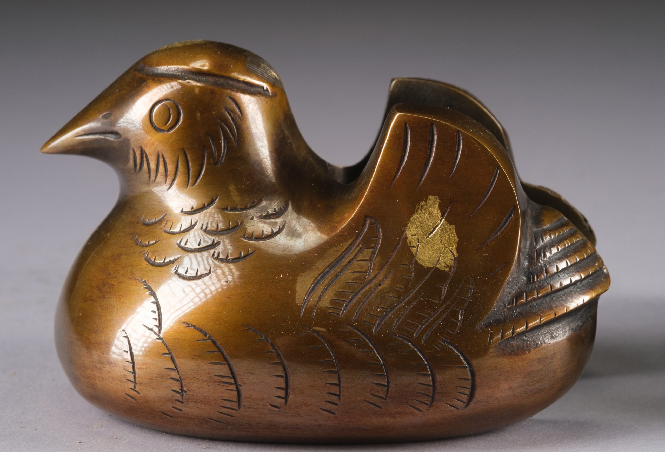 Bronze folding screen holders - Image 9