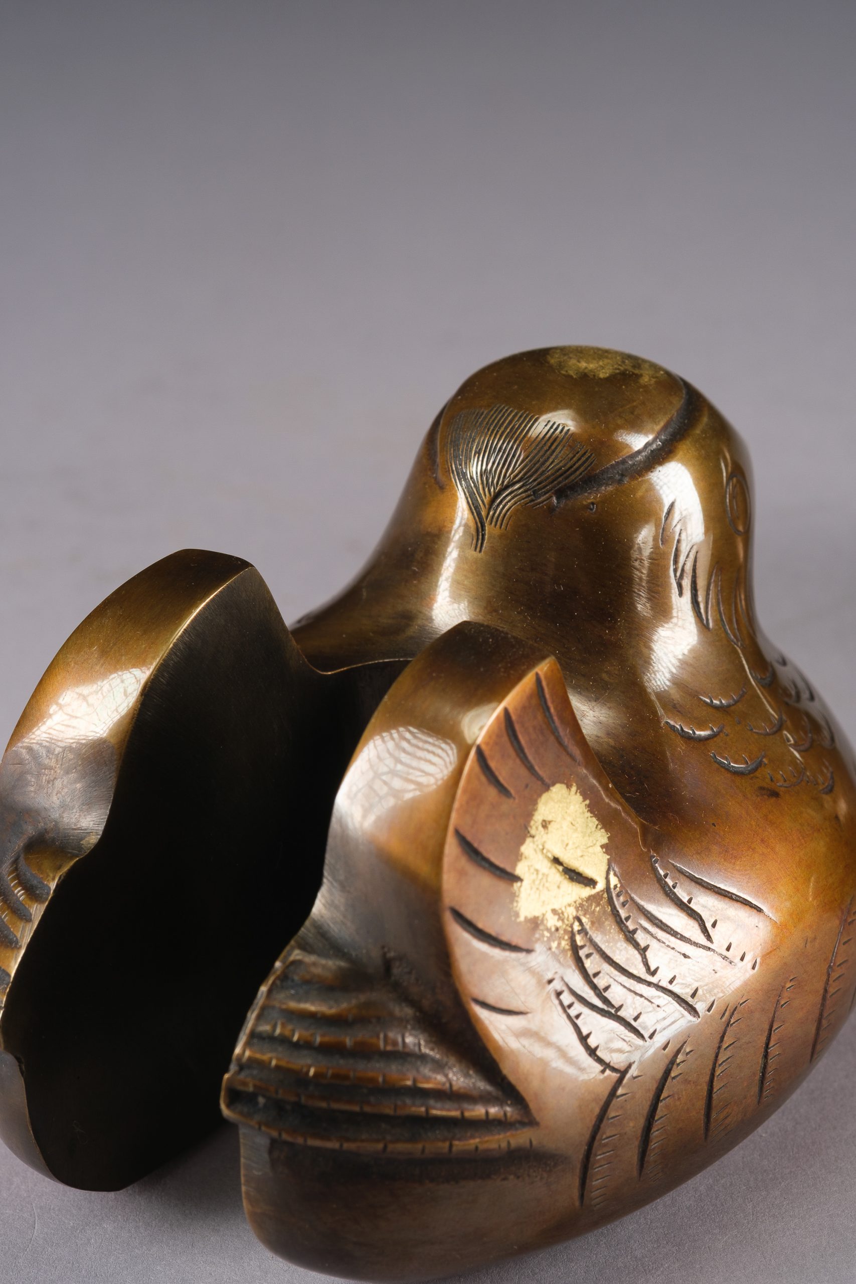 Bronze folding screen holders - Image 10