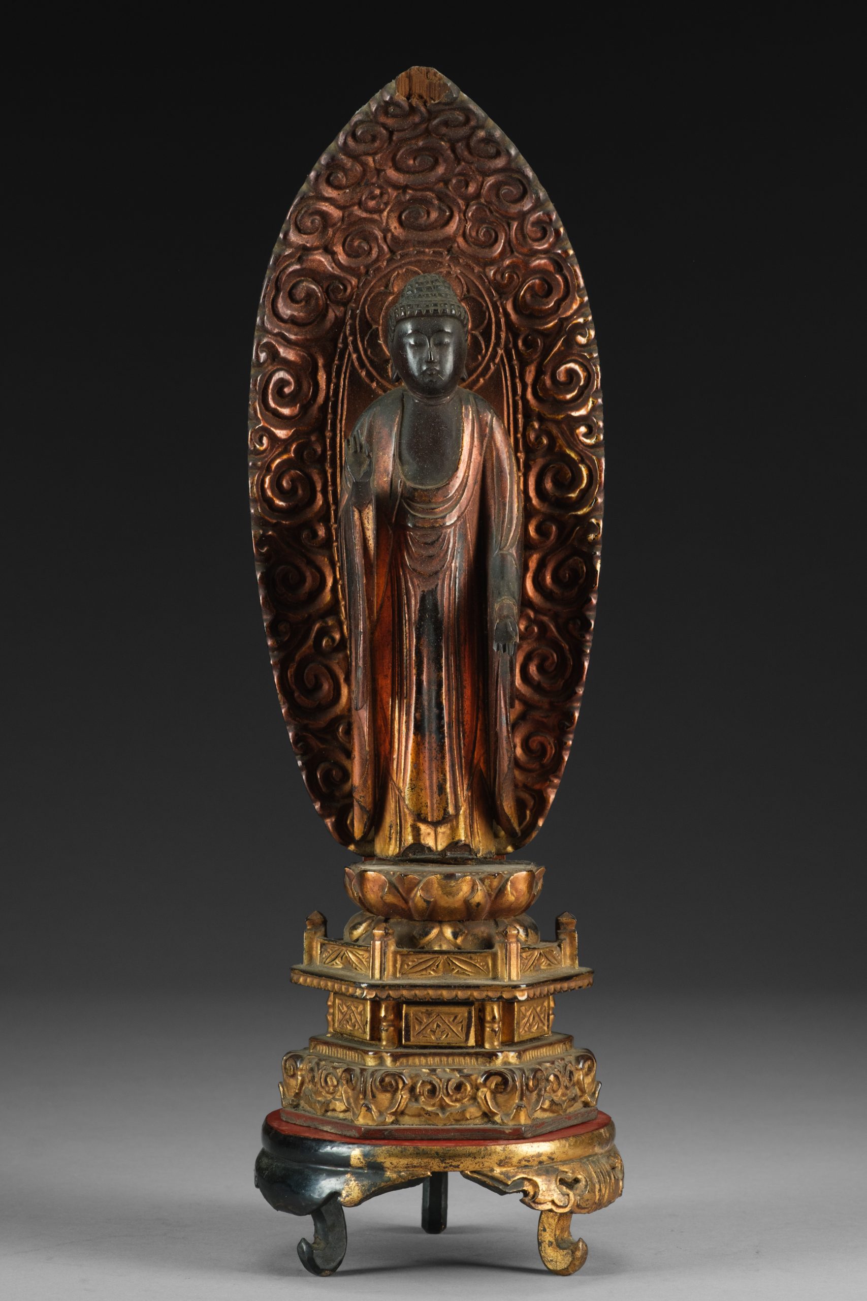 6-piece Japanese Buddhist altar set - Image 4