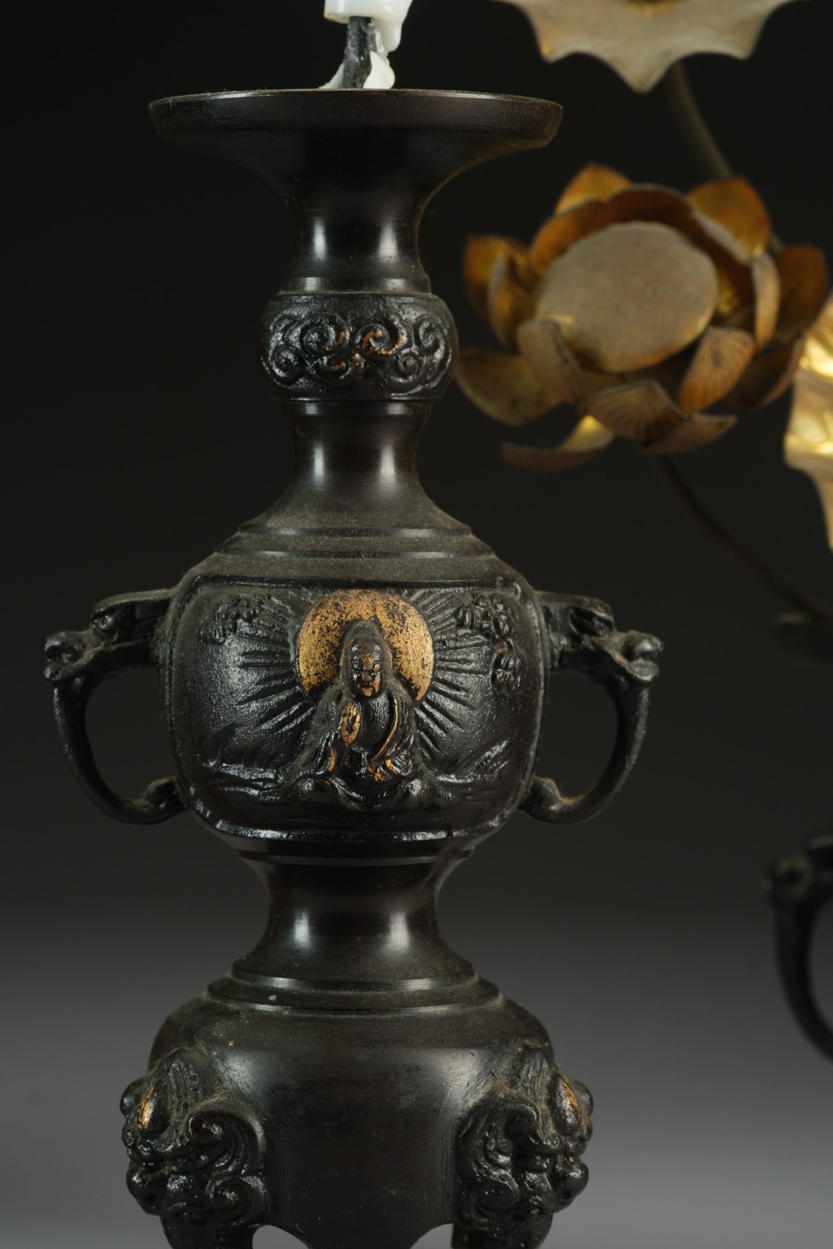 6-piece Japanese Buddhist altar set - Image 7