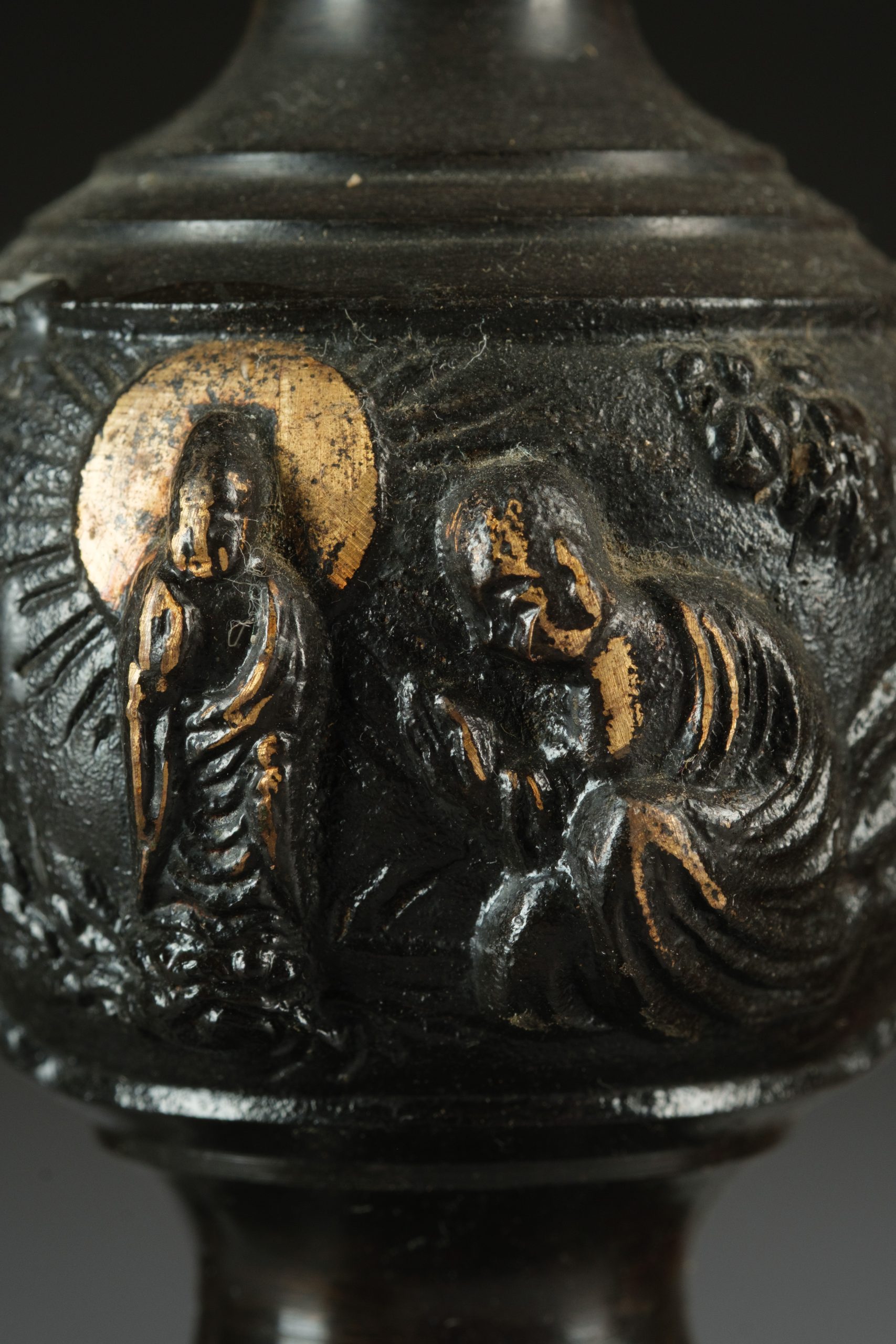 6-piece Japanese Buddhist altar set - Image 9